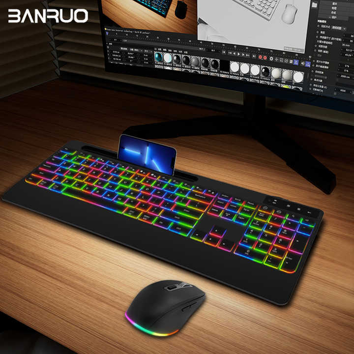 RGB keyboard and feet