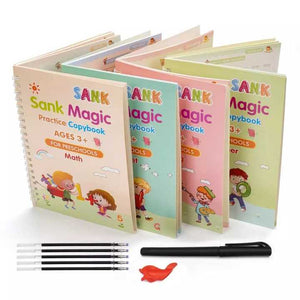 Educational books for learning English handwriting 4 