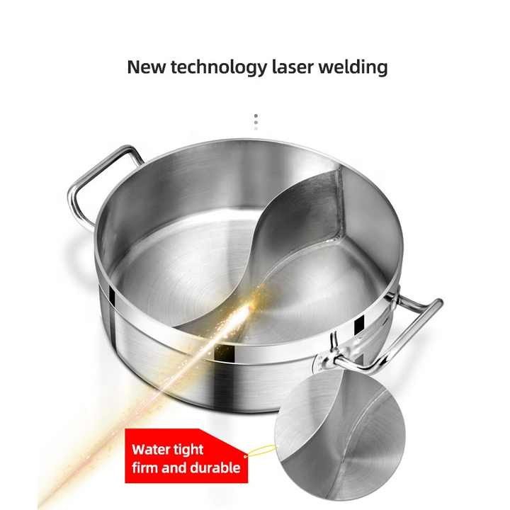 Food Grade Direct Selling Heavy Duty Multipurpose Cooking Pot Soup Pot with Divider 