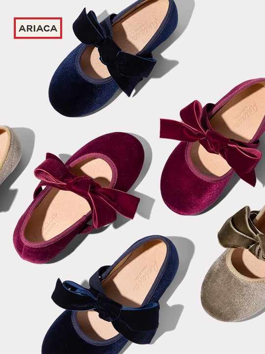 Ariaca Factory Direct Girls Mary Jane Flat Shoes Soft Sole Non-slip Casual Party Princess Shoes for Summer and Winter 