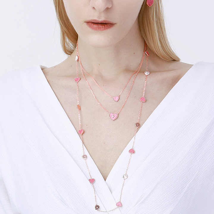 Wholesale Fashion Rose Quartz Jewelry Set 
