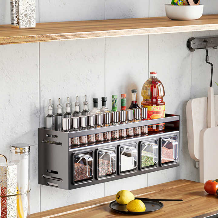 رف تخزين معدني مثبت على الحائط للحدائق المنزلية والتدبير المنزلي Wall Mounted Metal Storage Rack for Home Garden and Housekeeping