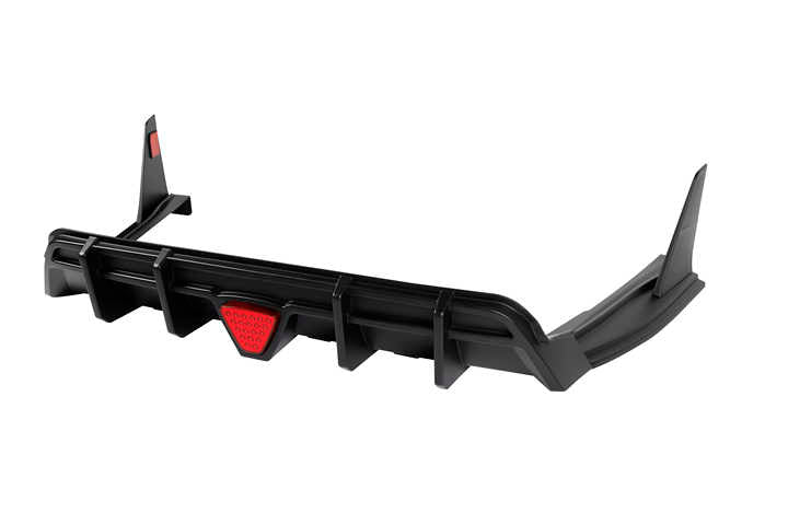 q50 carbon fiber plastic accessories for rear wing diffuser 