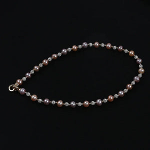 Natural pearl jewelry necklace