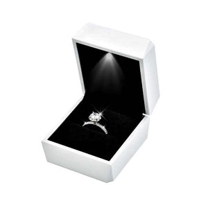 LED Lighted Necklace Ring Earring Gift Box Wedding. 
