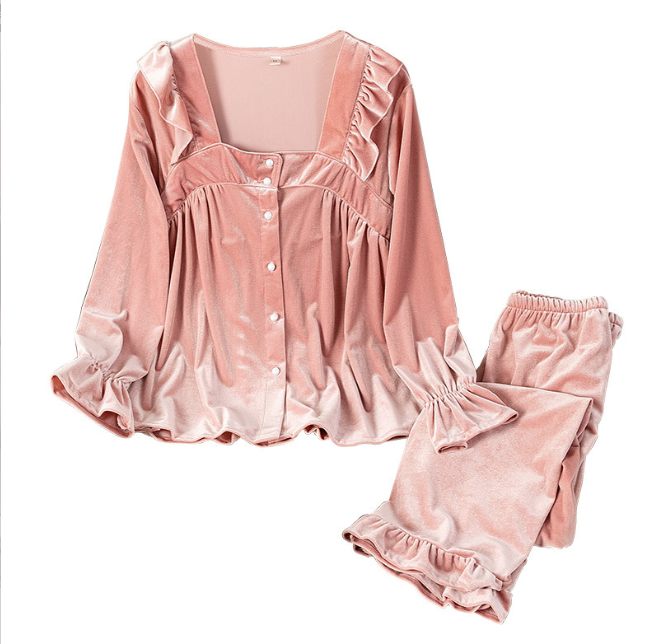 بيجامة نوم نسائية كم طويل