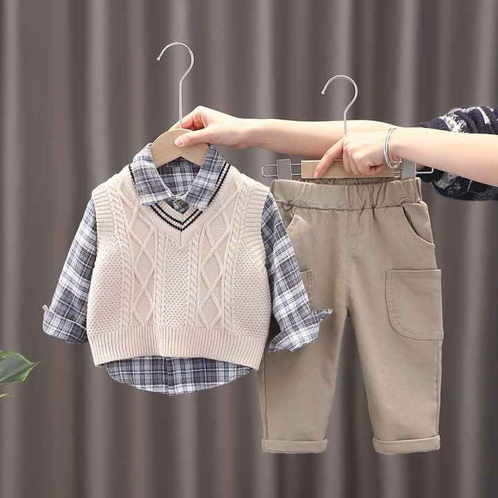 Boys' Pants Boys' Clothing 3-Piece T-Shirt Set 