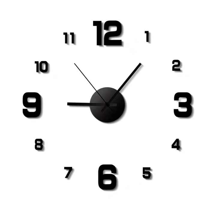 Acrylic sticker digital alarm clock. 
