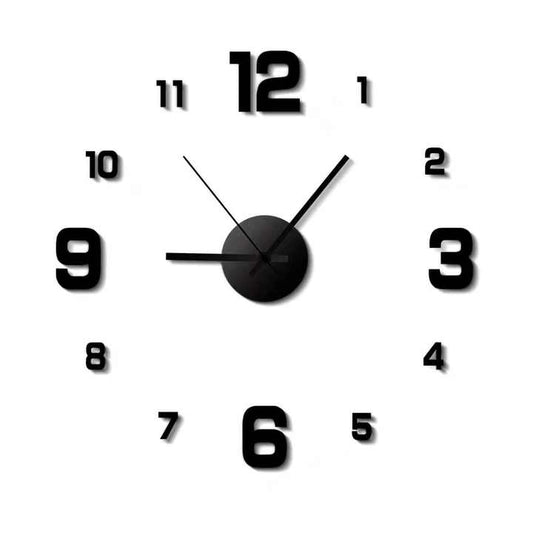 Acrylic sticker digital alarm clock. 