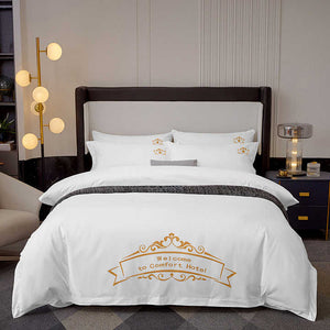 Simple Hotel Bedding Set Extra King Size 4 