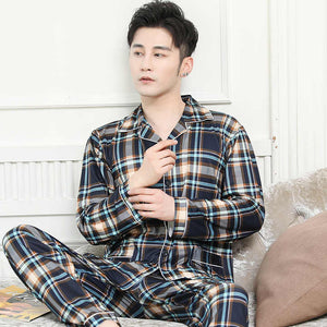 Men's silk pajamas