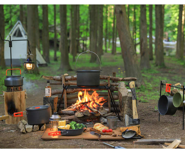 Camping Cookware Set with Storage Bag, Cookware Set, 
