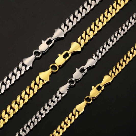 Fashion 14K Gold Plated Stainless Steel Necklace 