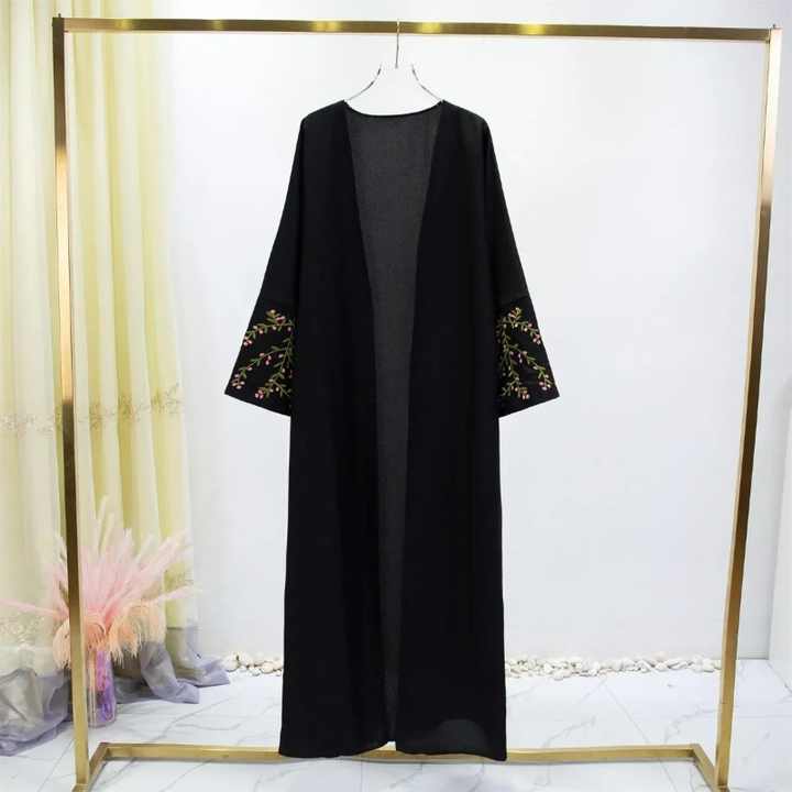 Colorful open abaya 