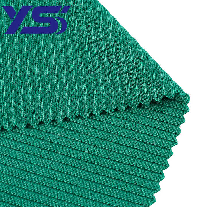 Yoga Wear Stretch Apparel Sportswear Fabric for Custom High Elasticity Rib Fabric 95% Rayon 5% 