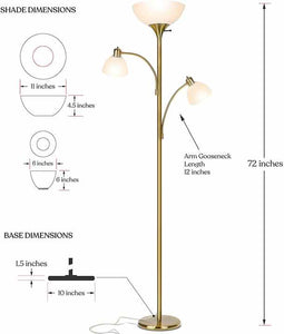 Luxury gold floor lamp 