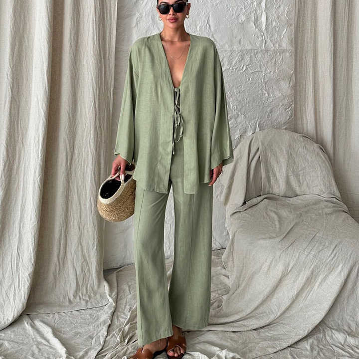 Casual summer blouse and pants