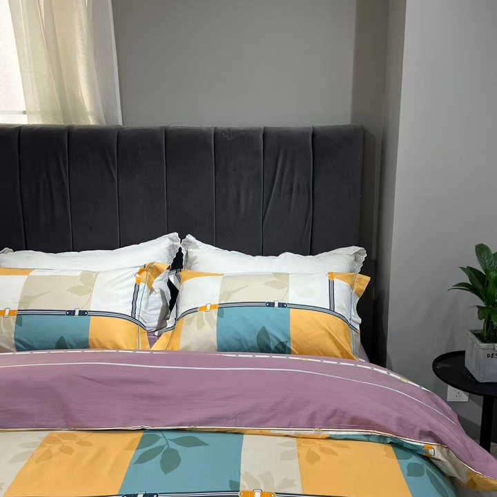 مصمم الأزياء الفاخرة فندق أغطية سرير المطبوعة . Luxury Fashion Designer Hotel Printed Bed Linen 100%