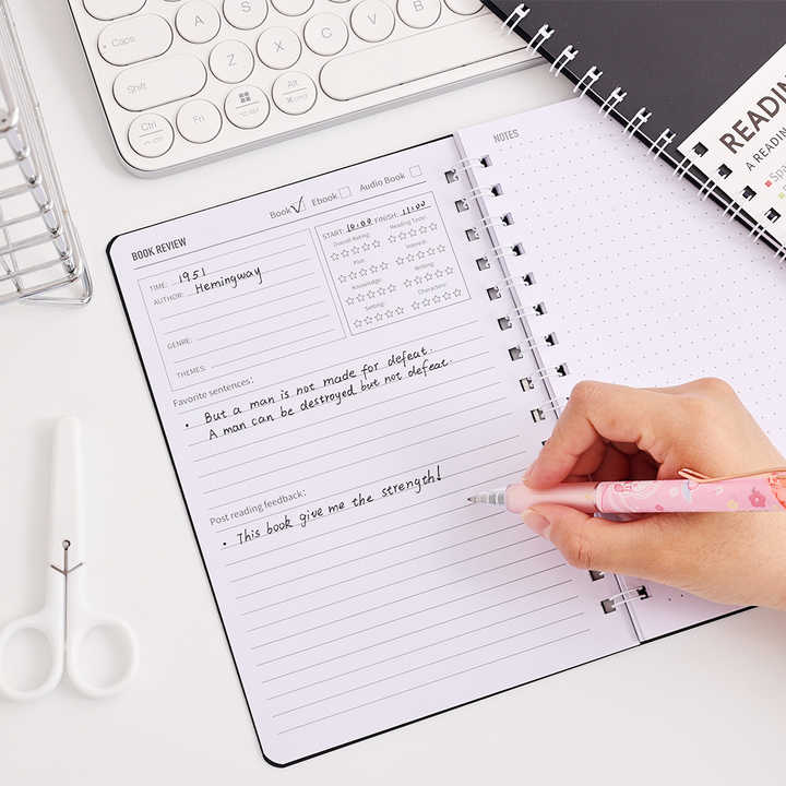 A5 Reading Journal Review and Tracker. IMODA Stationery A5 Reading Journal 