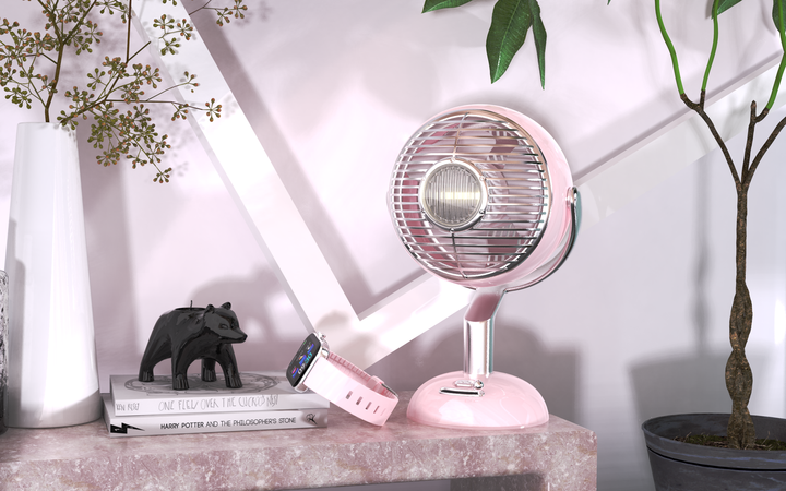 Wholesale Portable Mini Desktop Fan with Night Light. 
