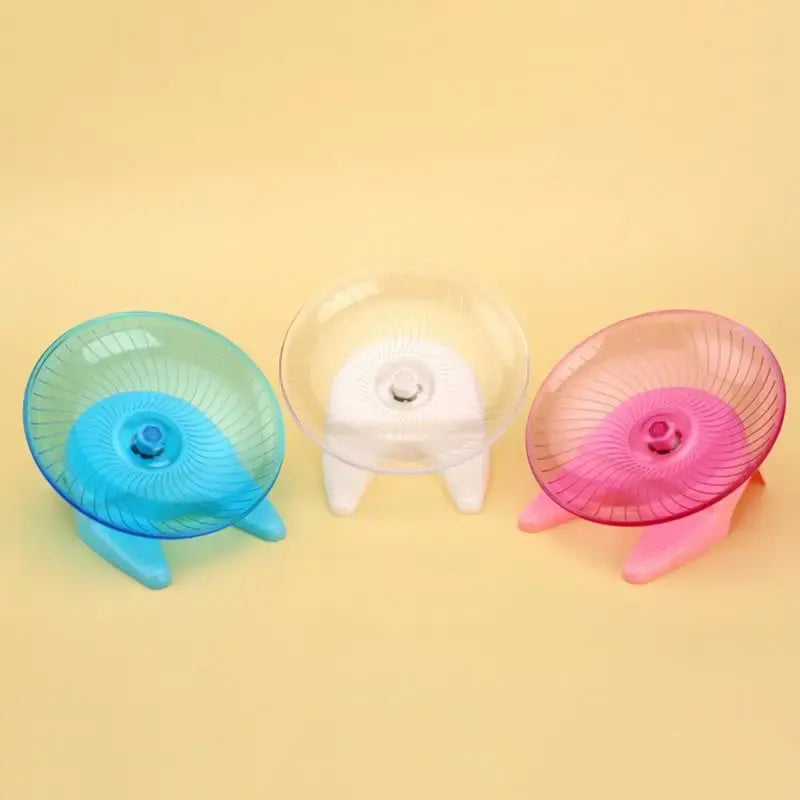 Stable Hamster Wheel Transparent Dish Wheel Fashionable Small Supplies for Dwarf Hamsters - Pet Accessories 