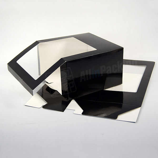 Paper Hat Design Packaging Boxes Hip Hop Lid Box with Clear Window 