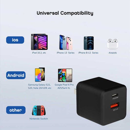 Original Dual Port Fast Charger . شاحن أصلي مزدوج المخارج سريع