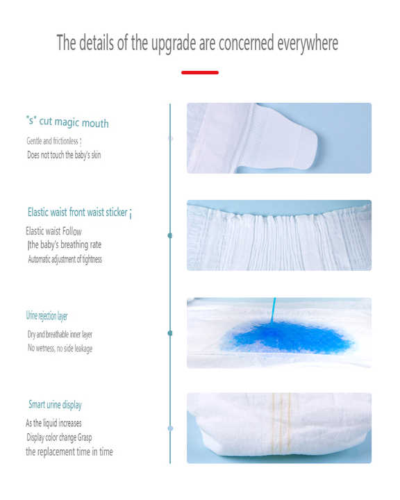 Wholesale Top Quality M Size Disposable Baby Diapers 