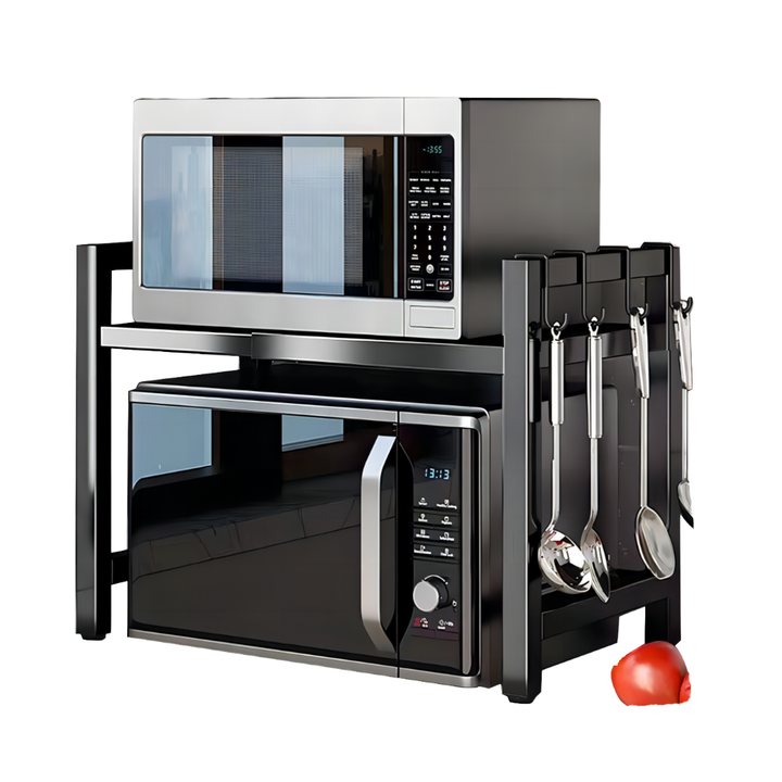 Home microwave oven rack, home kitchen standing type for storage purpose 