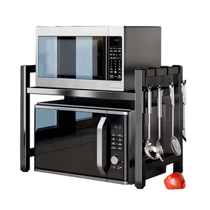 Home microwave oven rack, home kitchen standing type for storage purpose 