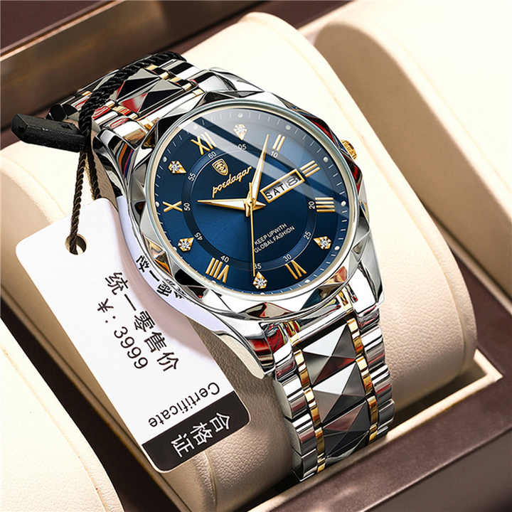 POEDAGAR 615 Men's Watch Top Brand. 