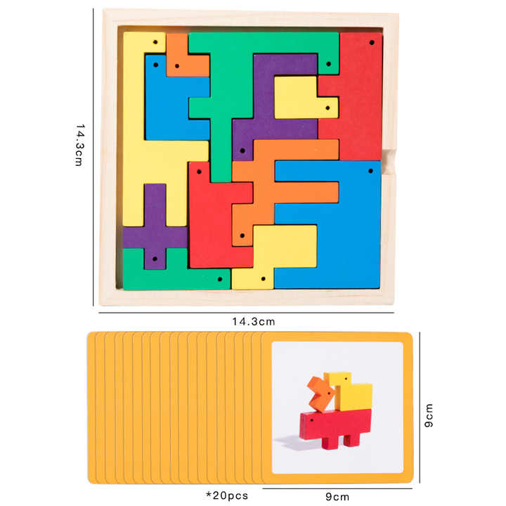 Educational games, wooden puzzles 