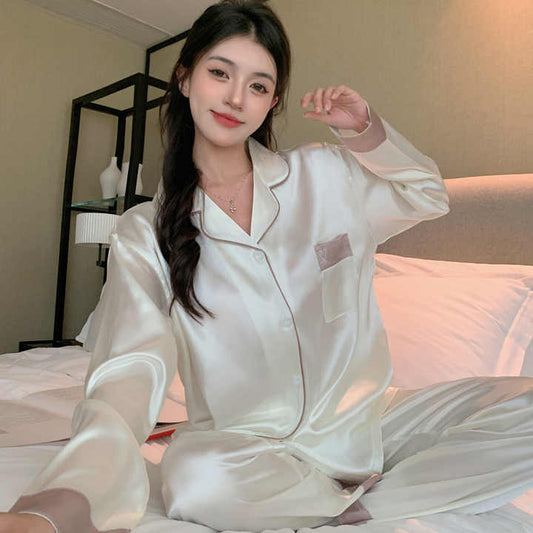 Women's long-sleeved pajamas 