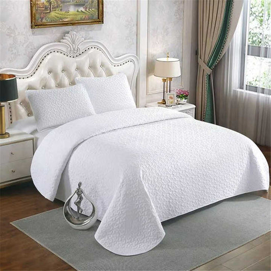 Wrinkle Free Polyester Bedspread Queen Size Quilted 