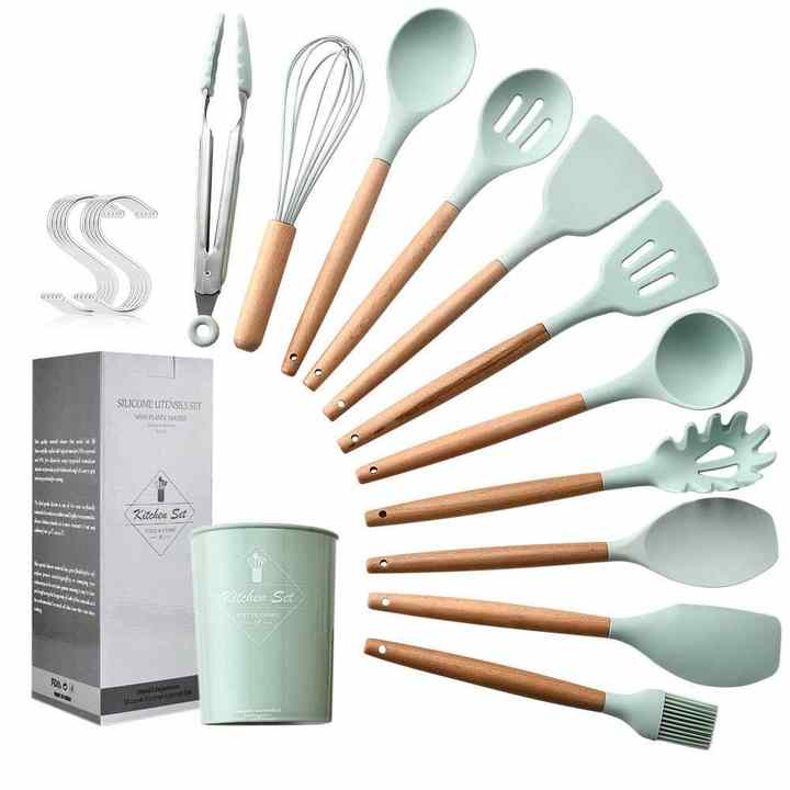 Silicone Kitchen Cooking Utensil Set 