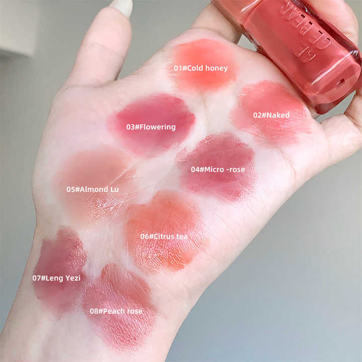 New Private Label 8 Colors Lip Gloss Mirror Makeup Lip Gloss Moisturizing Lipstick Cosmetics Wholesale 