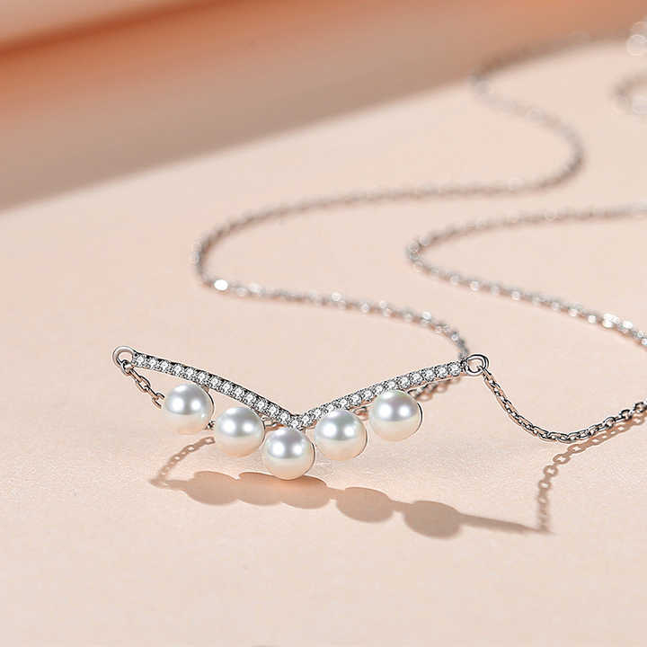 Fashionable silver choker necklace