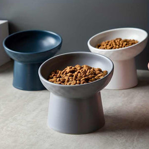 Ergonomic ceramic design with neck support angle - Bowls and feeders 