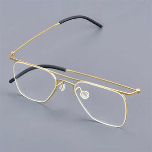 Ultralight titanium eyeglass frame 
