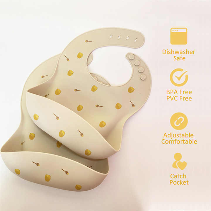 Food Grade BPA Free Newborn Baby Bib 