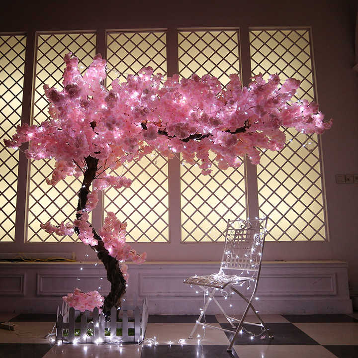 High quality artificial cherry blossom trees, wedding and pink tree flowers for indoor, outdoor, home and office decoration 