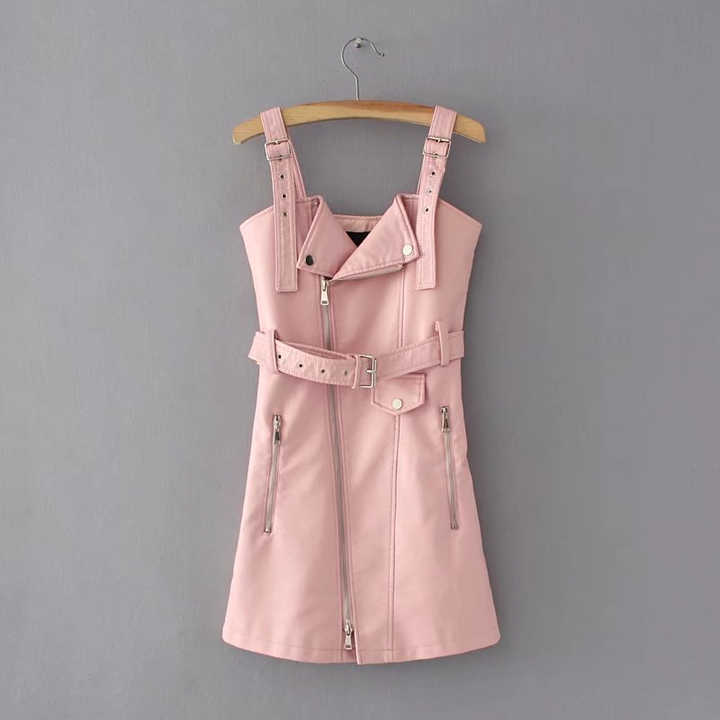 vegan leather dress 