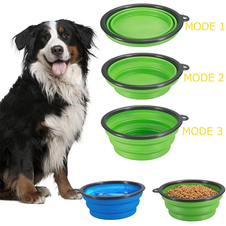 Foldable Travel or Outdoor Water Bowl Collapsible Cat and Dog Water Bowls &amp; Feeders 