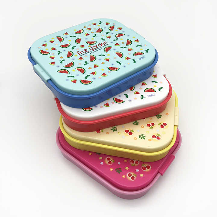 Back to School Lunch Supplies 3 Compartment Kindergarten Baby Bento Box 