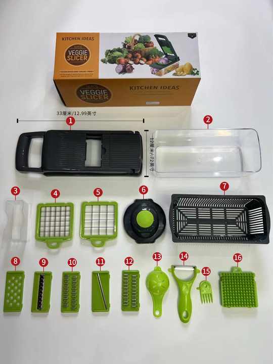 Multi-plate kitchen grater and chopping equipment
