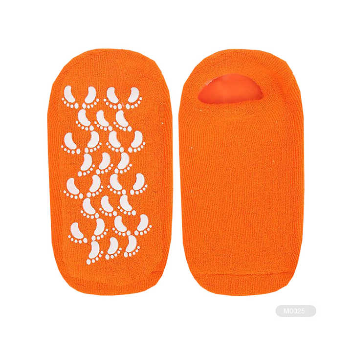 Rubber Gel Socks for Dry Feet Heel Insoles Spa Socksجوارب KAITE-1-M0063 المصنوعة من السيليكون