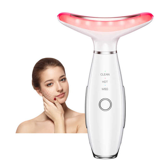 جهاز تدليك الوجه والرقبة بالضوء الأحمر- Red Light Face and Neck Massager