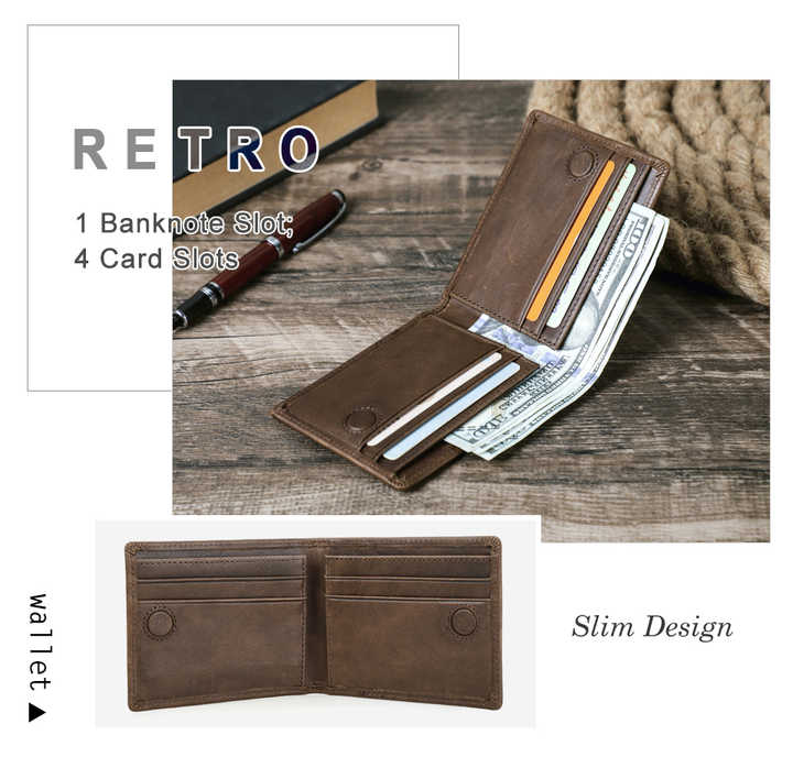 Contact's Wholesale Ultra Slim Genuine Leather Men's Wallet 