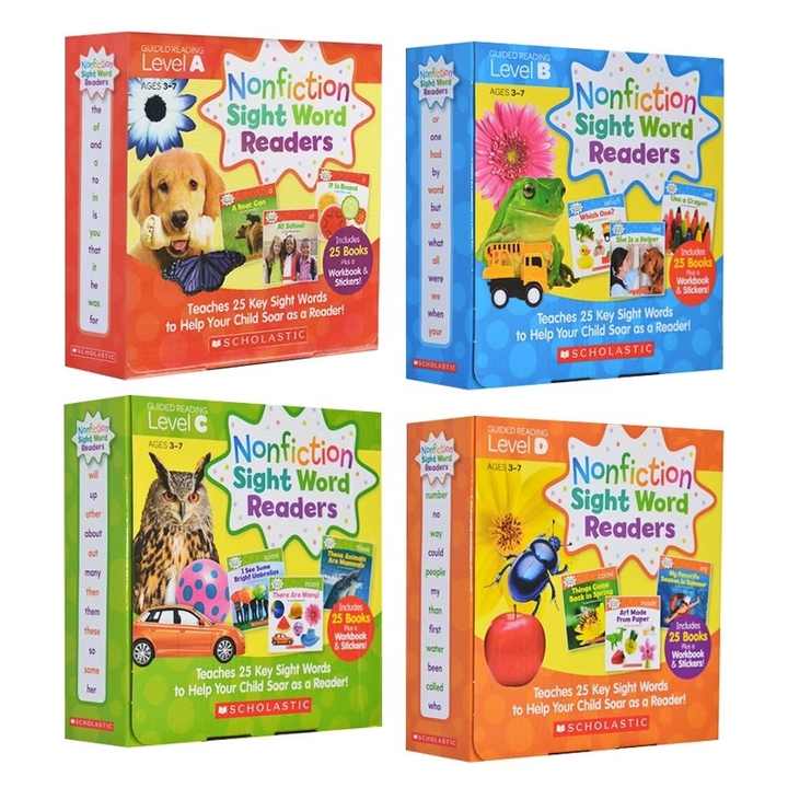 Educational Books Non-Fiction Sight Word Readers Level 