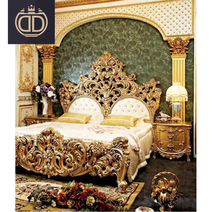 luxury wooden bed 